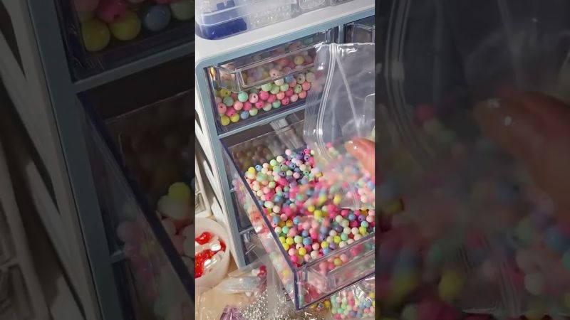 Распаковка новый бисер АСМР|Unpacking new beads biser 😻💗🎧 ASMR #shorts #asmr #biser