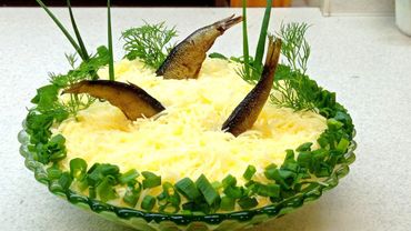 ,,НЫРЯЮЩИЕ ШПРОТИКИ", САЛАТ,который любят все.