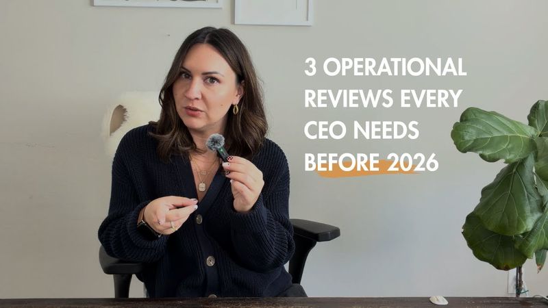 3 Operational Reviews Every CEO Must Do Before 2026