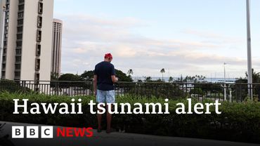 Tsunami waves hit Hawaii as massive earthquake off Russia triggers Pacific evacuations | BBC News