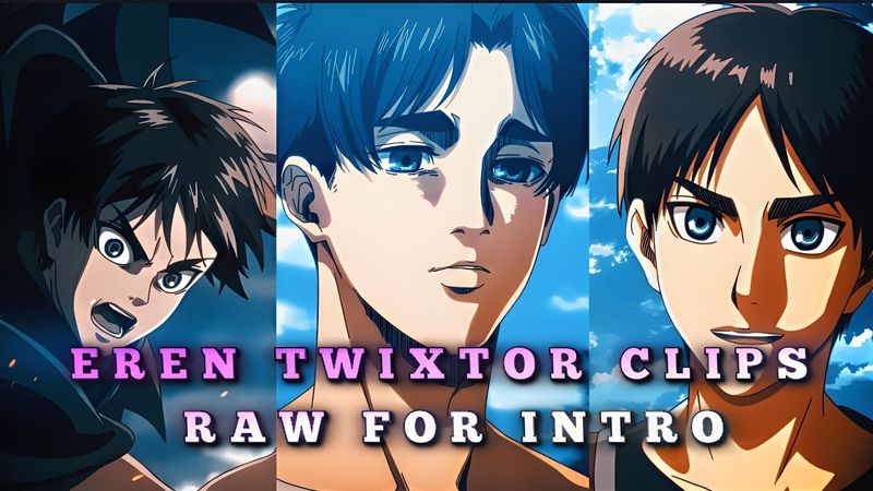 Eren Yeager Twixtor clips for editing 4K CC EREN TWIXTOR CLIPS | + RAW FOR INTRO 