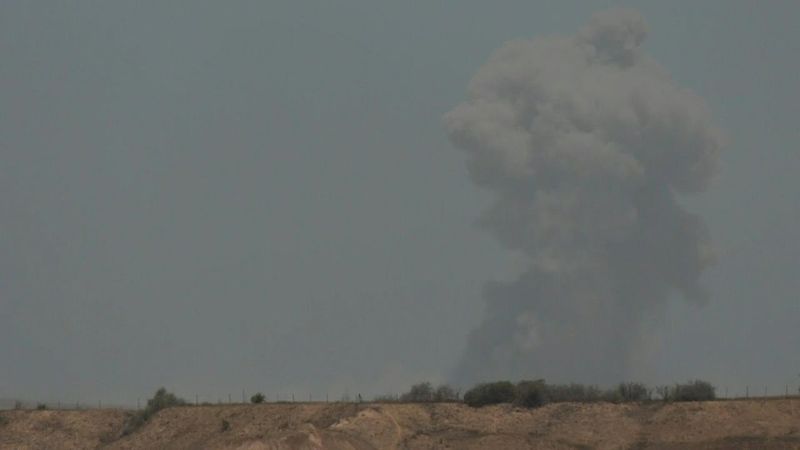 Smoke rises over central Gaza | AFP