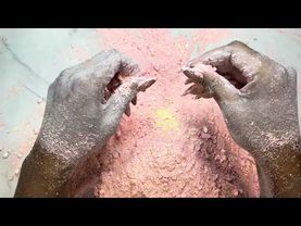 Pink + Yellow Dyed Gym Chalk Crush