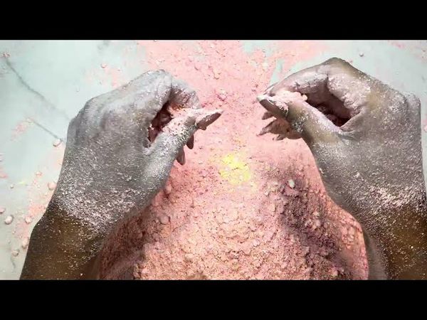 Pink + Yellow Dyed Gym Chalk Crush