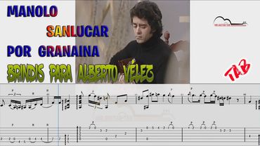 Manolo Sanlucar_Granaina [Brindis para Alberto Velez] guitar tab tutorial
