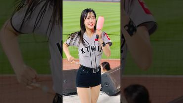 부상에서 돌아온 달빛중년 #김한슬 #김한슬치어리더#ktwiz#kt위즈 #kt위즈치어리더