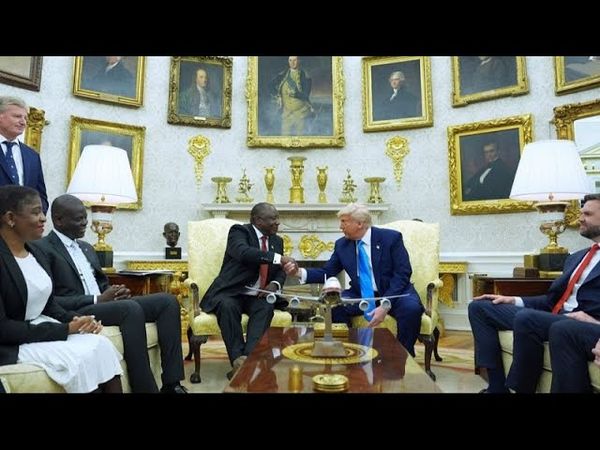 Trump confronts South Africa's Ramaphosa with baseless claims of systematic killing of white farmers