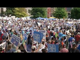 Protesters at 'No Kings' demonstration in Georgia as Trump set for huge military parade | AFP