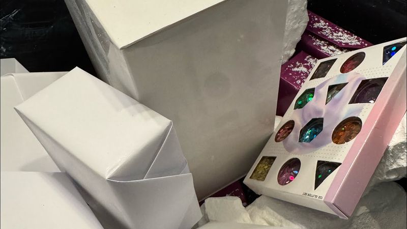 Mass crush! 🩷🤍Pink & Plain crush for Barb #gymchalkasmr