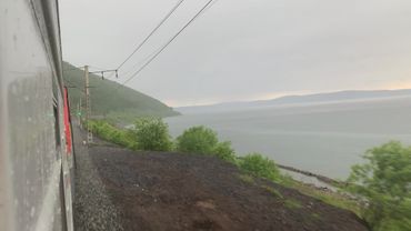 Cab View Train Russia. "Vydrino (Buryatia) - Irkutsk"
