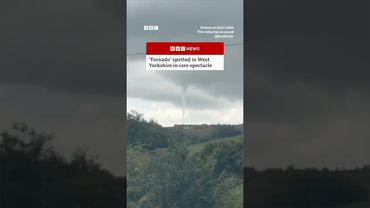 ‘Tornado’ spotted in West Yorkshire in rare spectacle. #Yorkshire #Tornado #BBCNews