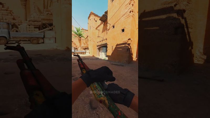 THE BEST B SPLIT SMOKE ON DUST 2 #shorts #cs2