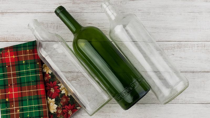 🎄3 IDEIAS com GARRAFA de VIDRO e TECIDO que VOCÊ vai querer FAZER para o NATAL!!🎄