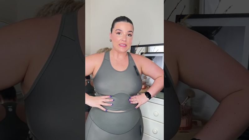 Is SKIMS Activewear worth it? PART 1 👀 #skimshaul #Skimsactivewear #plussizehaul