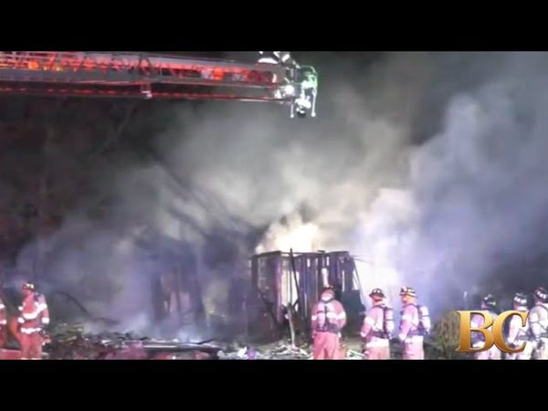 Massive explosion levels New Jersey home, rocks neighborhood