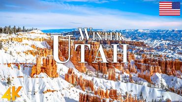 Winter Utah 4K Ultra HD • Stunning Footage Utah, Scenic Relaxation Film with Calming Music.