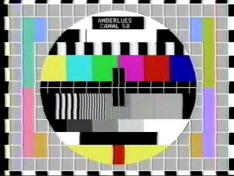 TV-DX Canal+ E58 PM5544 Anderlues Canal 58  20.07.1989
