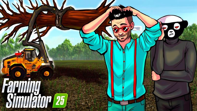 НАШИ ДУБЫ ВЫРОСЛИ И ЭТО ЖЕСТЬ! ОНИ НЕ ВЛАЗЯТ В ЛЕСОПИЛКУ В FARMING SIMULATOR 25