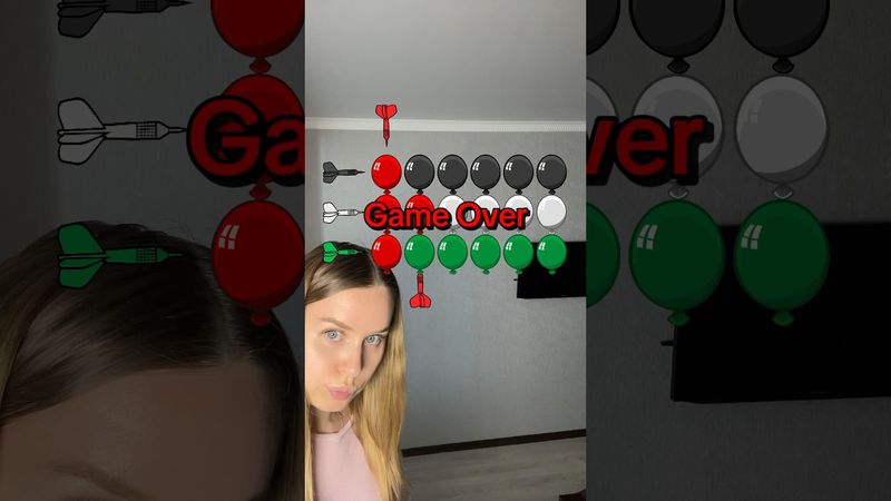 Balloons Challenge😭IMPOSSIBLE😭#shorts