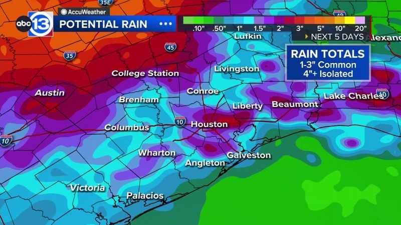 Isolated storms moving in could be strong to severe