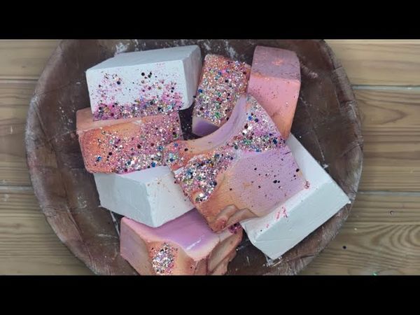 ASMR | dyed and fresh wooden bowl crush 🌸