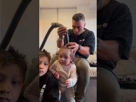 Baby's Hair Styled with a Vacuum Cleaner