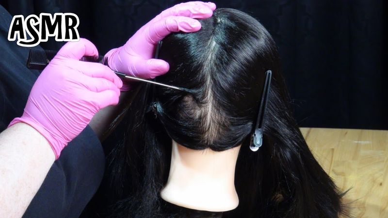 ASMR Relaxing Scalp Check (Gloves, Rat Tail Comb, Parting, Personal Attention) ASMR Medical Roleplay
