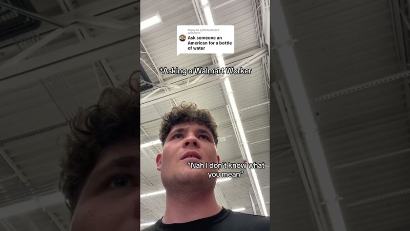 British person asking American for a “bottle of water”