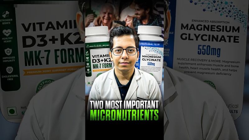 Most Important Supplements (Micronutrients) | Dt.Bhawesh | #dietitian #vitamind #magnesium #shorts