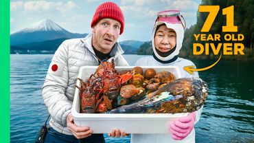 Japan's Ama Divers Catch Huge Seafood Feast!!