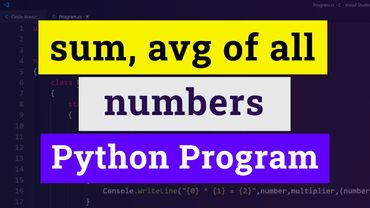 Python Program to Find Sum and Average of All Numbers entered by the User