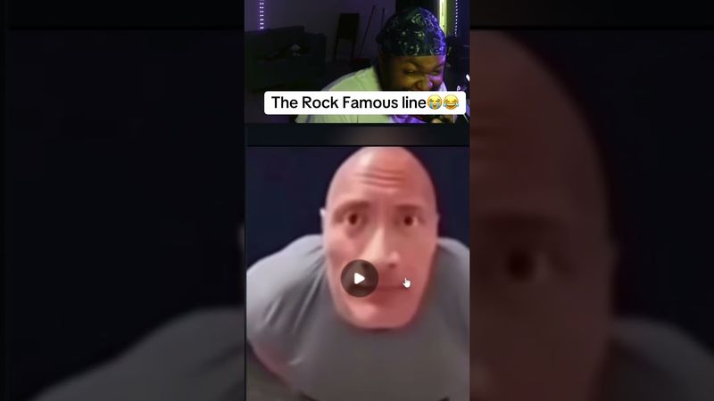 THE ROCK FAVORITE LINE😭😂  #react #funnymemes #memes #funnyshorts #reactionmemes #fyp