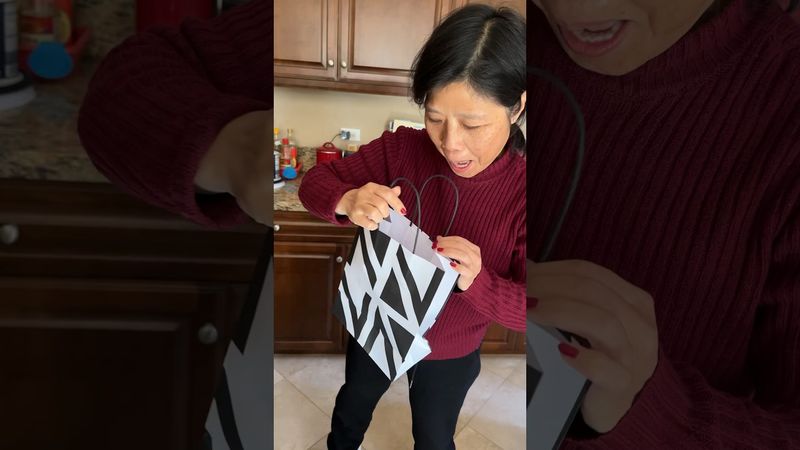 when your mom has the cutest gift reactions