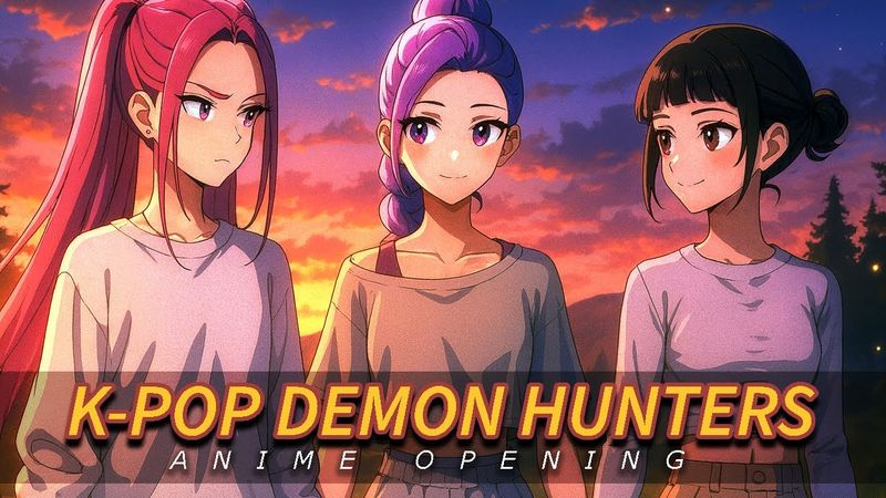 K-POP DEMON HUNTERS ANIME OPENING | Golden Harmony - Hairless cat tunes