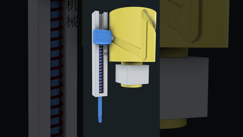 Rotary motion becomes reciprocating motion#mechanism #3dprinting #machine#solidworks#simulation