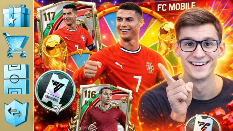 ЛУЧШАЯ КАРТОЧКА РОНАЛДУ В FC MOBILE.. НО СОСТАВ ВОКРУГ СОБИРАЕТ КОЛЕСО ФОРТУНЫ!