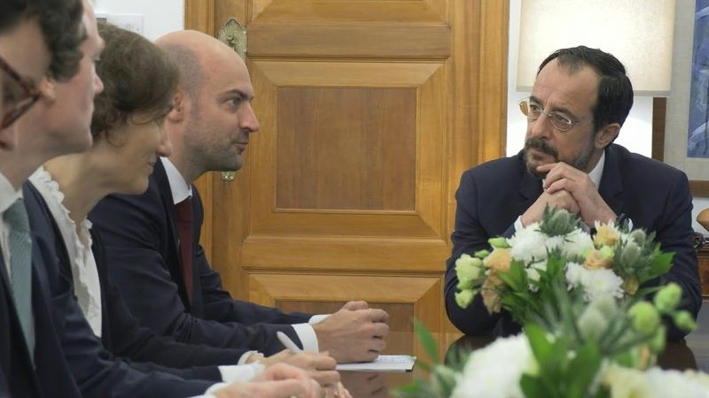 Cypriot president meets with French foreign minister in Nicosia | AFP
