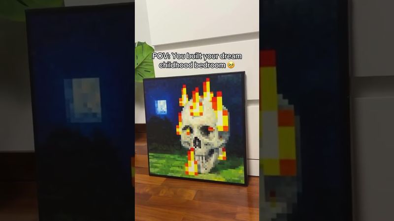 Minecraft Paintings irl 🥹