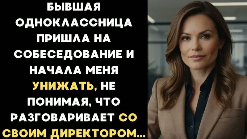 Она пришла на собеседование и начала меня унижать, не понимая, что разговаривает с директором...