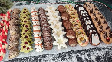 10 نوع کوکی کریسمس از 1 خمیر! فوق العاده خوشمزه! طعم کاملا متفاوت!