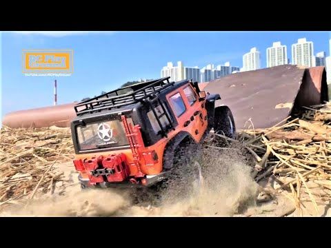 RC Car Absima CR 3.4 SHERPA(YK4102) Jeep Rubicon Sand Beach Bash Action 다대포 해수욕장 오프로드 액션