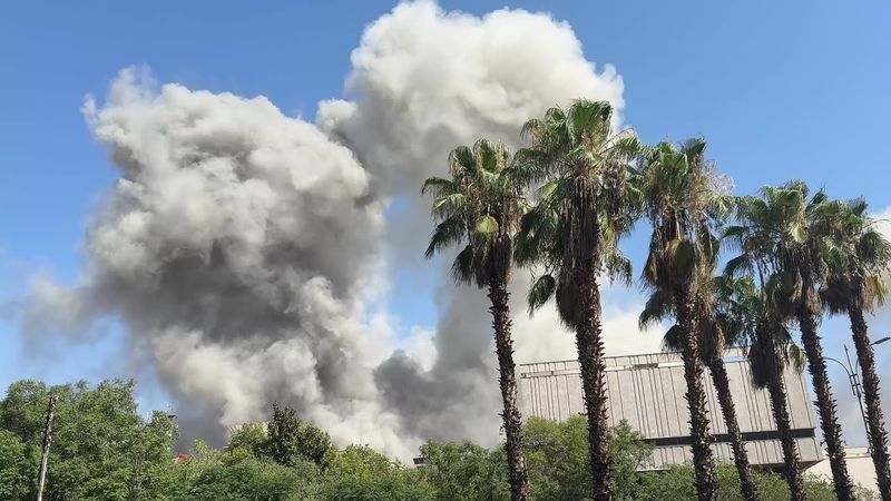 Smoke rises as Israel strikes Syrian army headquarters | AFP