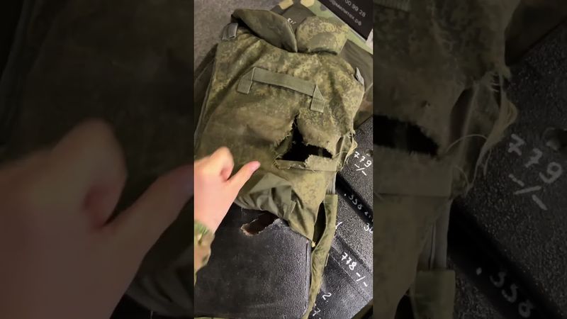 Бронежилет спас от взрыва мины 120мм 6Б45 Ратник от Техинком #Ратник #6Б45 #СВО