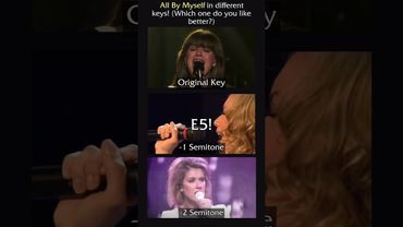 All By Myself high note in different keys! Which one do you like better? #celinedion #kellyclarkson