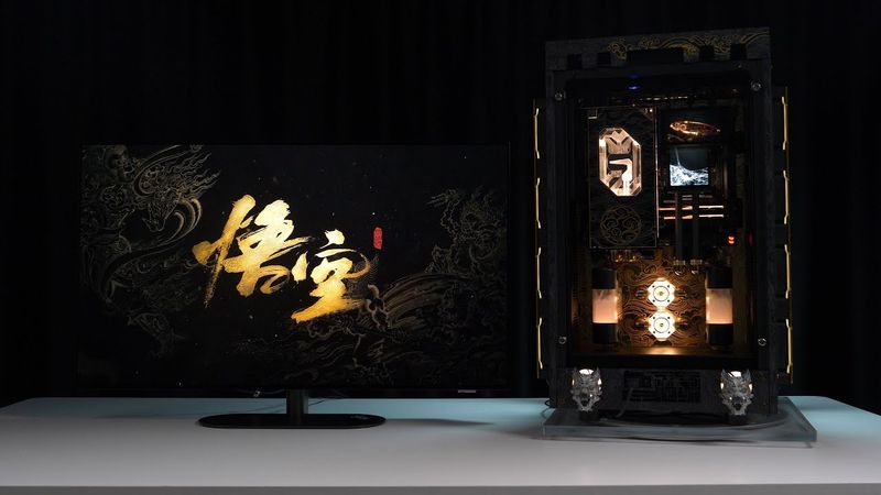 「BRO」4K Water Cooled PC Build Tower 900 Black Myth WuKong TOWER 900黑神话悟空#pcbuild #blackmyth #wukong