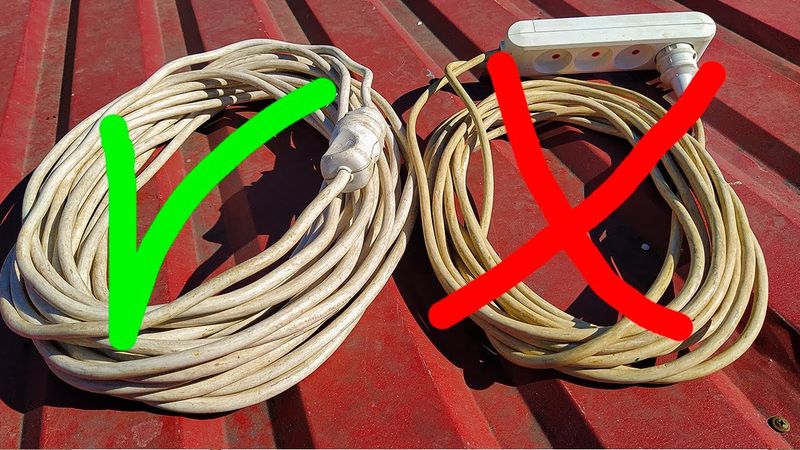 Как сматывать удлинитель чтобы он не запутывался, 1-й способо от doRABOTKA