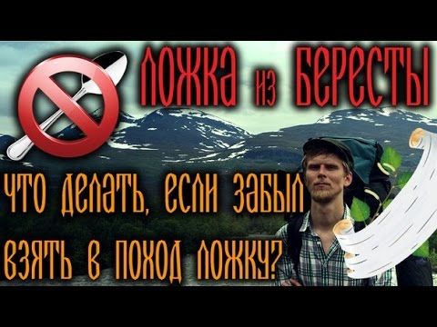 Ложка из БЕРЕСТЫ / Spoon from birch bark