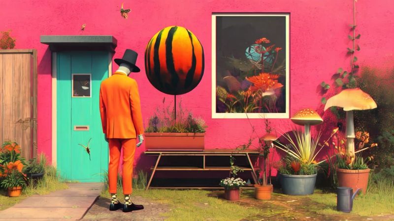 Sunday morning cartoon. I made this style in #midjourney using a styl...