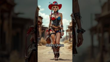 Superheroes as CowboysㅣHarley Quinn, Wolverine, Storm, Superman #aiart