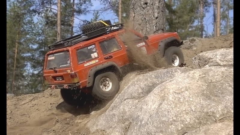 RC Offroad 4x4 Hill climb - SCX10ii Jeep Cherokee XJ - MST CFX-w Toyota LC70 & Traxxas TRX-4 LC80